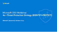 CISO Workshop Module 4a Threat Protection Strategy.pdf